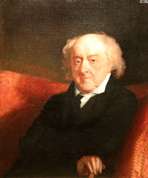 John Adams portrait (1823) by Gilbert Stuart at Museum of Fine Arts. Boston, MA.
