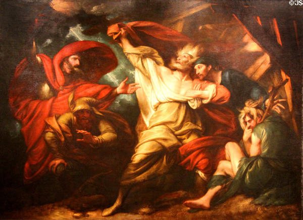 King Lear painting (1788) by Benjamin West at Museum of Fine Arts. Boston, MA.