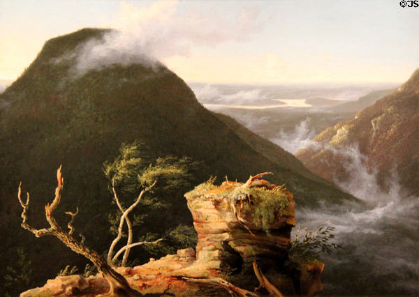 View of Round-Top in the Catskill Mountains painting (1827) by Thomas Cole at Museum of Fine Arts. Boston, MA.