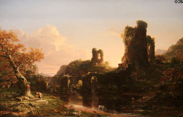 Italian Autumn painting (1844) by Thomas Cole at Museum of Fine Arts. Boston, MA.