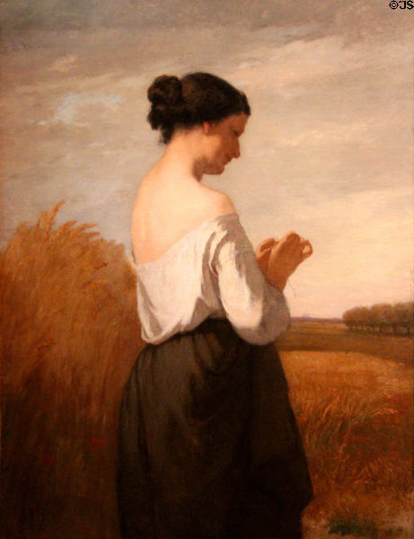 La Marguerite painting (1853) by William Morris Hunt at Museum of Fine Arts. Boston, MA.