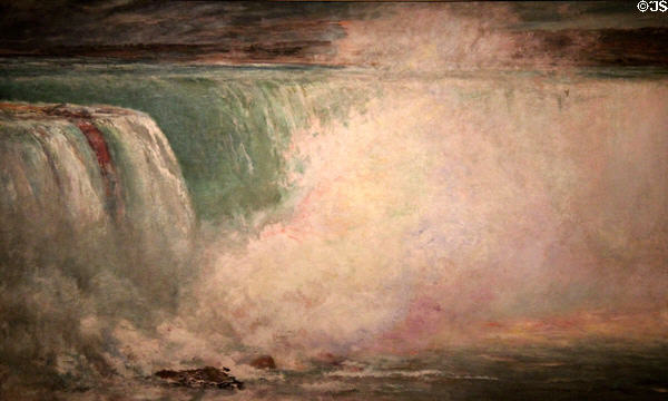 Niagara painting (1879) by William Morris Hunt at Museum of Fine Arts. Boston, MA.