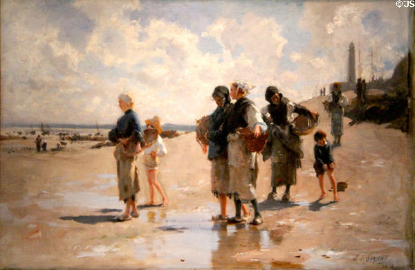 Fishing for Oysters at Cancale painting (1878) by John Singer Sargent at Museum of Fine Arts. Boston, MA.