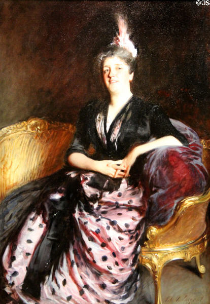 Mrs. Edward Darley Boit (Mary Louisa Cushing) portrait (1887) by John Singer Sargent at Museum of Fine Arts. Boston, MA.