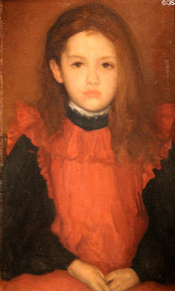 Little Rose of Lyme Regis painting (1895) by James McNeill Whistler at Museum of Fine Arts. Boston, MA.