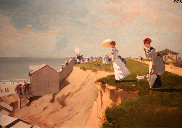 Long Branch, New Jersey painting (1869) by Winslow Homer at Museum of Fine Arts. Boston, MA.