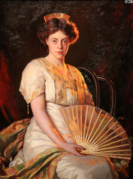 Miss F. painting (c1910) by Ernest Lee Major at Museum of Fine Arts. Boston, MA.