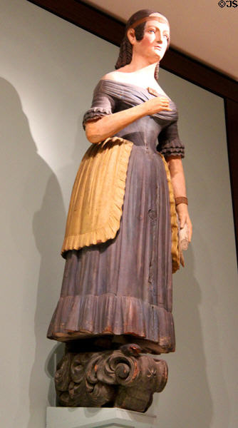 Creole figurehead (c1830-50) at Museum of Fine Arts. Boston, MA.