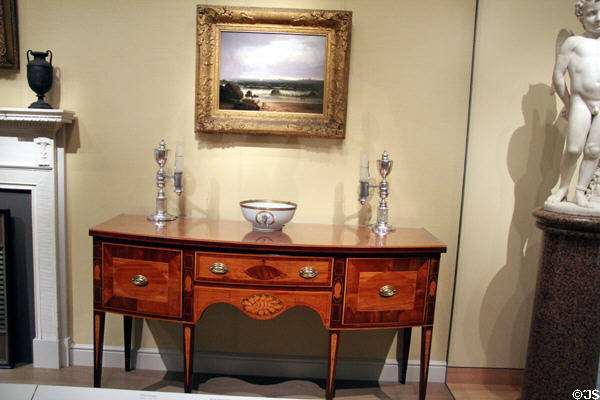 Sideboard (c1790-1810) from Baltimore, MD at Museum of Fine Arts. Boston, MA.