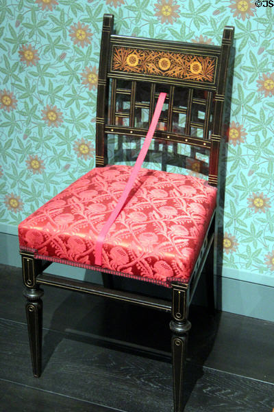 Side chair (c1880) by Herter Brothers of New York City at Museum of Fine Arts. Boston, MA.