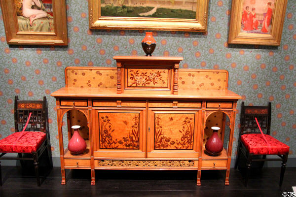 Sideboard (c1880) by Herter Brothers of New York City at Museum of Fine Arts. Boston, MA.