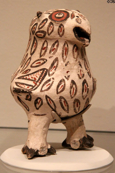 Zuni Pueblo earthenware owl effigy (c1880-92) from NM at Museum of Fine Arts. Boston, MA.