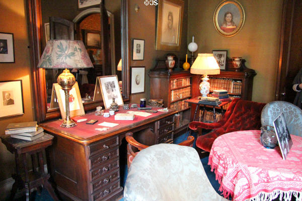 Parlor at Gibson House Museum. Boston, MA.