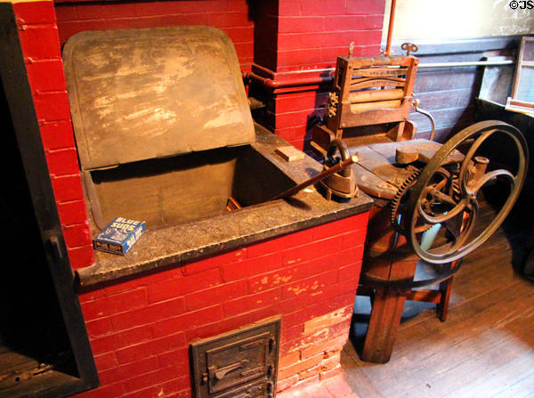 Laundry room at Gibson House Museum. Boston, MA.
