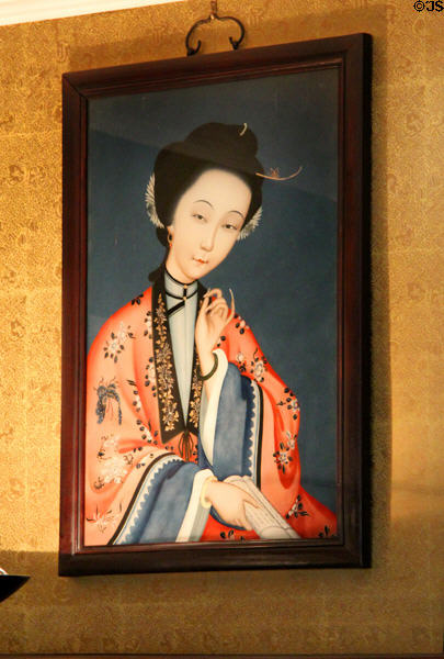 Japanese portrait at Nichols House Museum. Boston, MA.