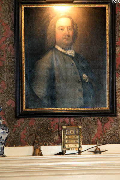 Portrait of Thomas Johnston (c1740) ancestor of Rose Nichols at Nichols House Museum. Boston, MA.