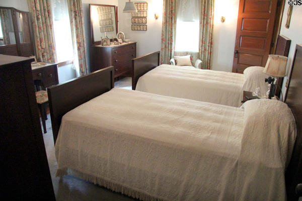 Master bedroom where JFK was born (May 29, 1917) (far bed) at John F. Kennedy NHS. Boston, MA.