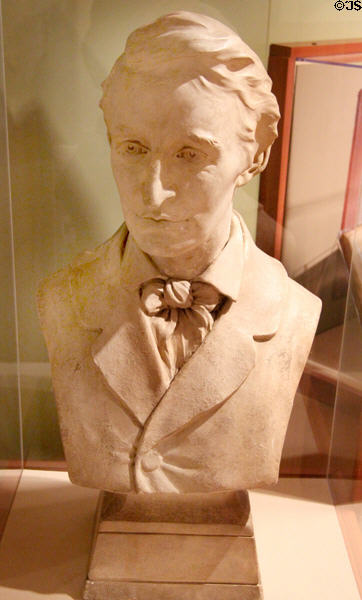 Plaster bust of Henry David Thoreau (1898) by Walton Ricketson at Concord Museum. Concord, MA.