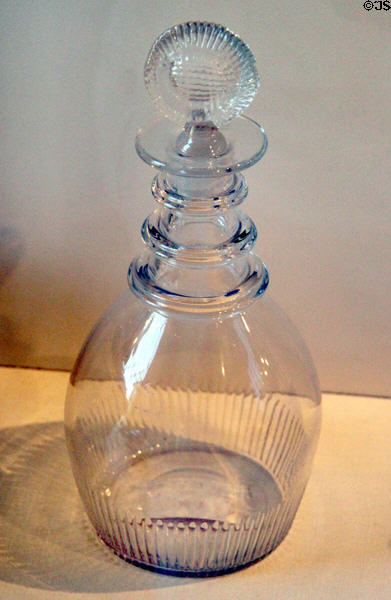 Thoreau family English glass decanter (c1820) at Concord Museum. Concord, MA.