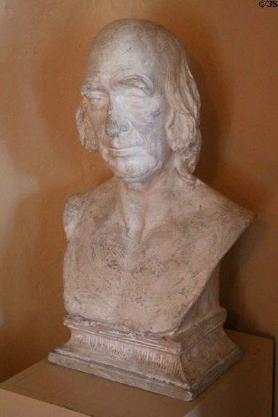 Amos Bronson Alcott bust (1891) by Daniel Chester French who was protégé of May Alcott at Orchard House. Concord, MA.
