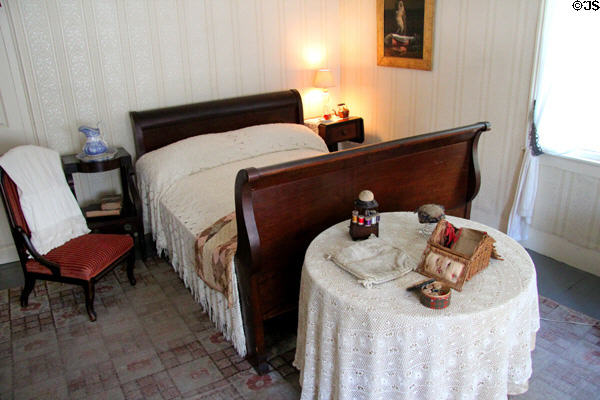 Louisa May Alcott's bedroom at Orchard House. Concord, MA.