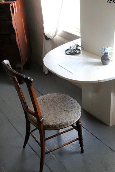 Louisa May Alcott's built-in writing surface in her bedroom at Orchard House. Concord, MA.