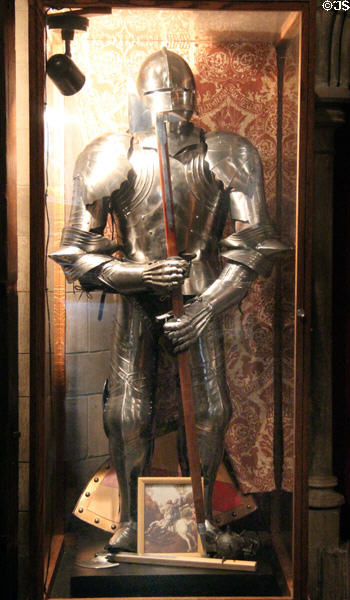 Knight's armor at Hammond Castle Museum. Gloucester, MA.