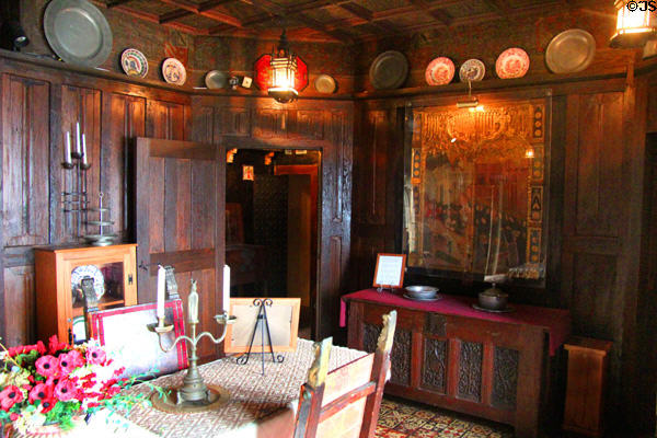 Dining room at Hammond Castle Museum. Gloucester, MA.