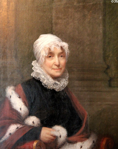 Portrait of Mary Bridge Brown (1760-1842) by James Frothingham at John Cabot House. Beverly, MA.