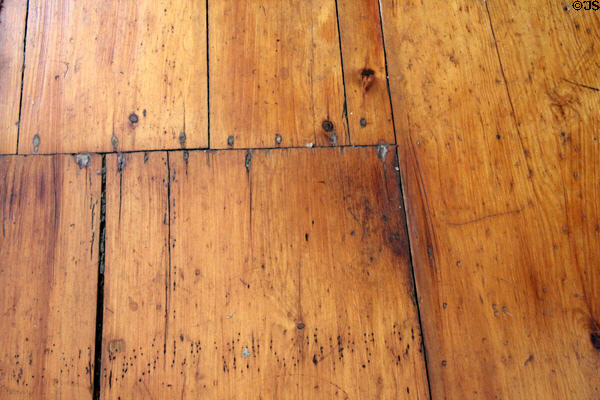 Original floorboards at Rev. John Hale House. Beverly, MA.