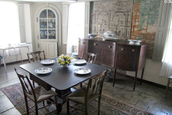 Dining room at Rev. John Hale House. Beverly, MA.