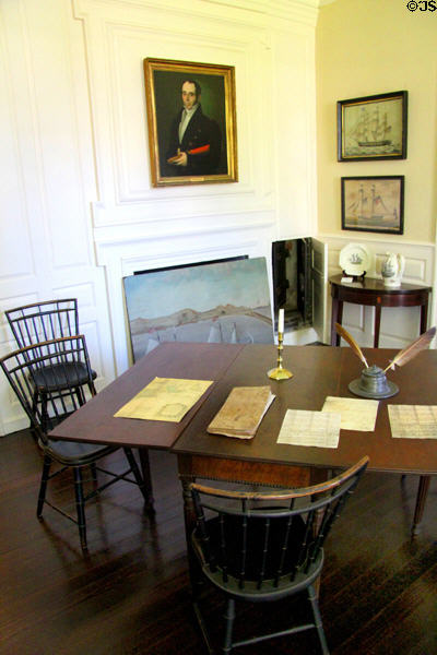 Office at Jeremiah Lee Mansion. Marblehead, MA.
