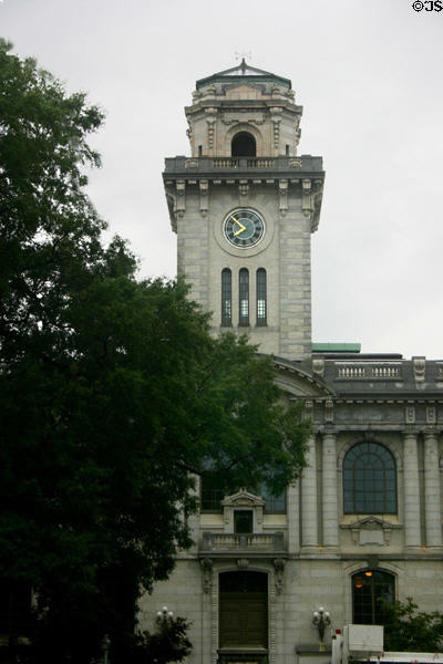 Clock tower on campus of U.S. Naval Academy. Annapolis, MD.