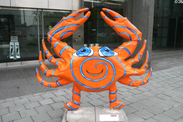 Happy Crab by Bonnie Printz. Baltimore, MD.