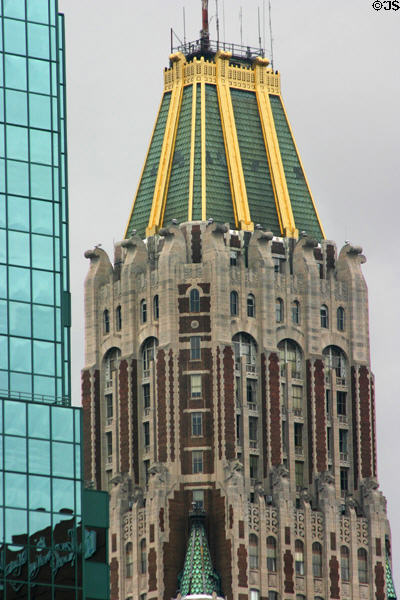 Bank of America Building (1924) (37 floors) (10 Light St.). Baltimore, MD. Architect: Taylor & Fisher + Smith & May.
