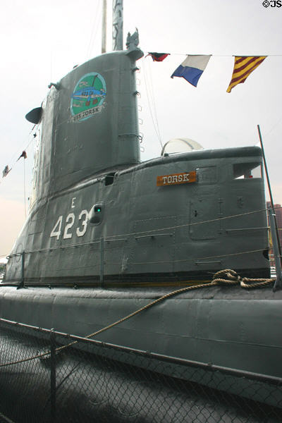 Conning tower of submarine USS Torsk. Baltimore, MD.