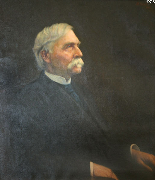 Portrait of Joshua L. Chamberlain, Civil War hero, Maine governor & Bowdoin College president by Joseph B. Kahill (1914) in Maine State Capitol. Augusta, ME.