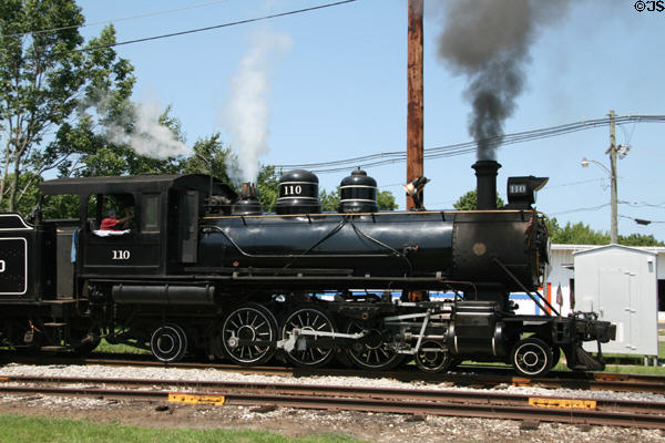 Steam locomotive 110 (1911) (4-6-2 Pacific type) of Little River Railroad. Coldwater, MI.