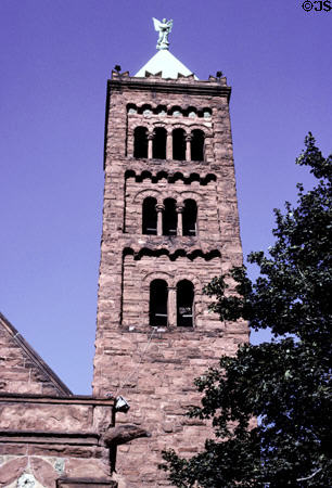 First Congregational Church Italian-style tower. Detroit, MI.