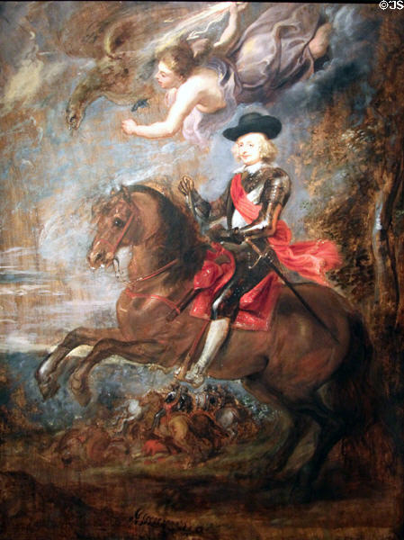 Archduke Ferdinand, Cardinal-Infante of Spain, at Battle of Nordlingen painting (1635) by Peter Paul Rubens at Detroit Institute of Arts. Detroit, MI.