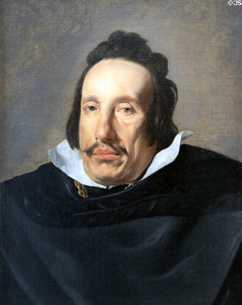 Portrait of a Man (1624-26) by Diego Rodríguez de Silva Velázquez at Detroit Institute of Arts. Detroit, MI.