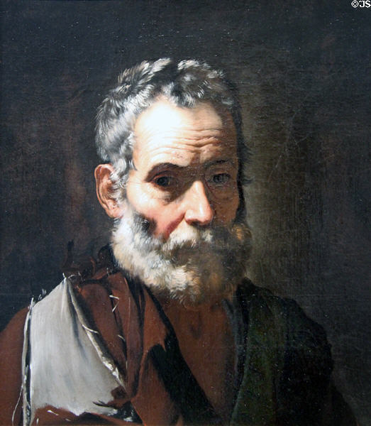 Portrait of a Philosopher (c1635) by Jusepe de Ribera at Detroit Institute of Arts. Detroit, MI.