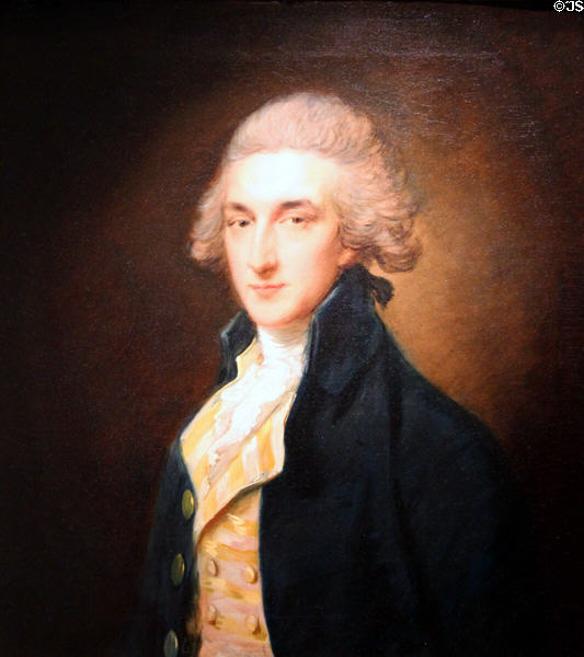 Portrait of Sir John Edward Swinburne (1785) by Thomas Gainsborough at Detroit Institute of Arts. Detroit, MI.