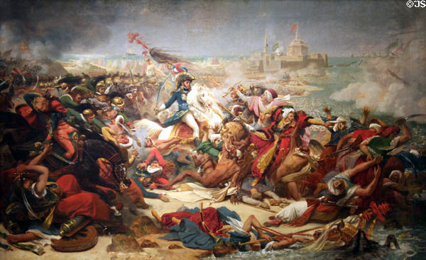 Murat Defeating the Turkish Army at Aboukir painting (1805) by Baron Antoine-Jean Gros at Detroit Institute of Arts. Detroit, MI.