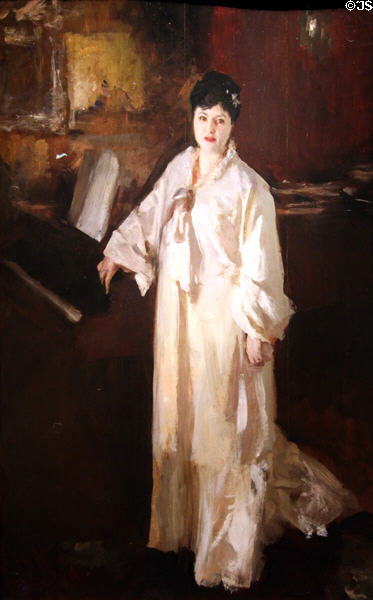 Portrait of Judith Gautier (c1885) by John Singer Sargent at Detroit Institute of Arts. Detroit, MI.