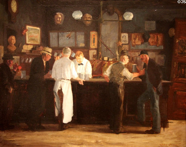 McSorley's painting (1912) by John Sloan at Detroit Institute of Arts. Detroit, MI.