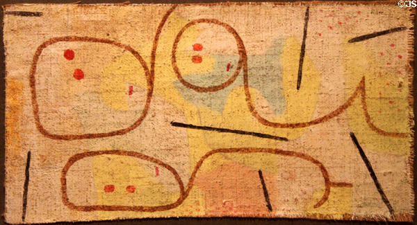 Reclining painting (1937) by Paul Klee at Detroit Institute of Arts. Detroit, MI.