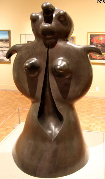 Standing Woman bronze statue (1969) by Joan Miró at Detroit Institute of Arts. Detroit, MI.