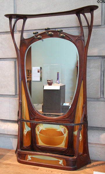 Art Nouveau hallstand (1898) by Hector Guimard of France at Detroit Institute of Arts. Detroit, MI.