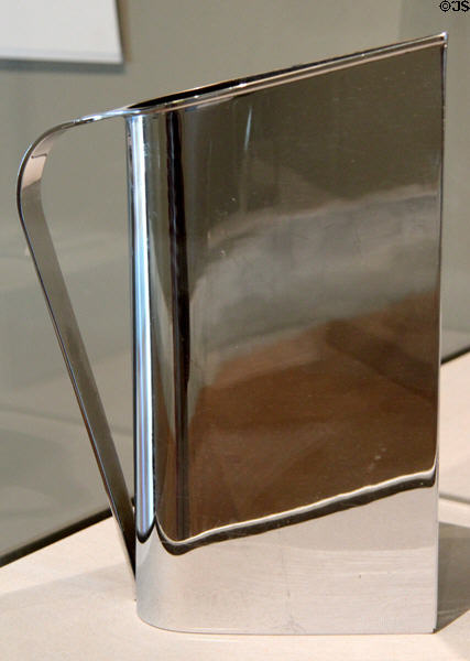 Chrome Pitcher from Ocean Liner Normandie (1936) by Peter Müller-Monk of Revere Brass & Copper Co. at Detroit Institute of Arts. Detroit, MI.